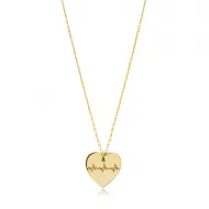 Laser Heartbeat 925 Sterling Silver Necklace