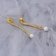 CZ Peral Long 925 Sterling Silver Earrings CZ Peral Long 925 Sterling Silver Earrings