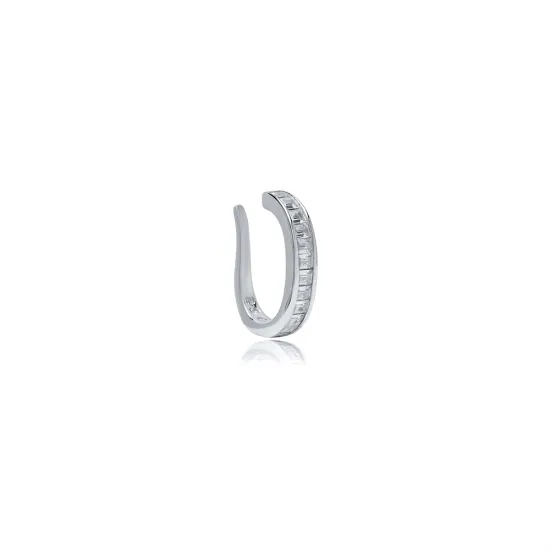 Clear CZ Cartilage 925 Sterling Silver Earrings Clear CZ Cartilage 925 Sterling Silver Earrings