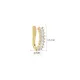 Baguette CZ Cartilage 925 Silver Earrings Baguette CZ Cartilage 925 Silver Earrings