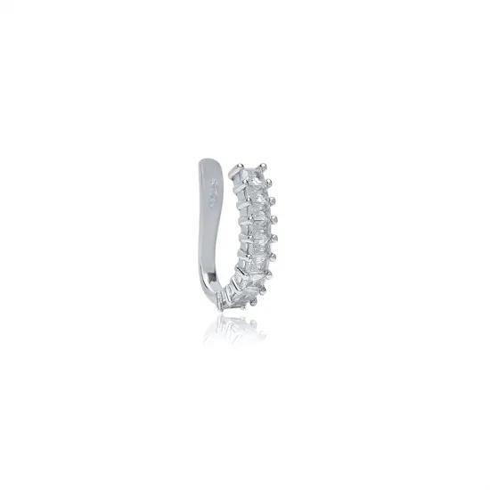 Baguette CZ Cartilage 925 Silver Earrings Baguette CZ Cartilage 925 Silver Earrings