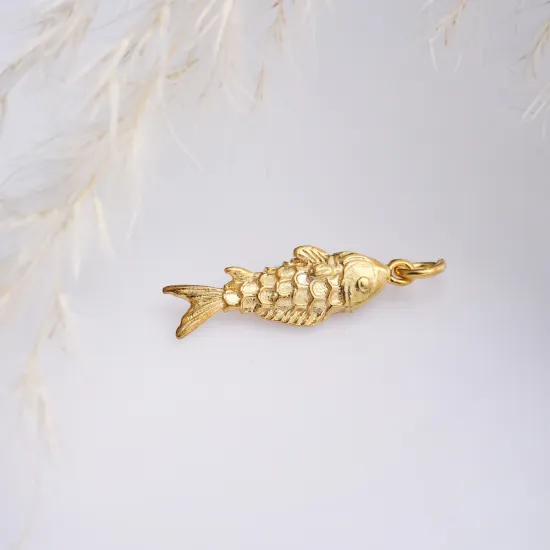 Fish Design Pendant Charm Silver Jewelry Fish Design Pendant Charm Silver Jewelry