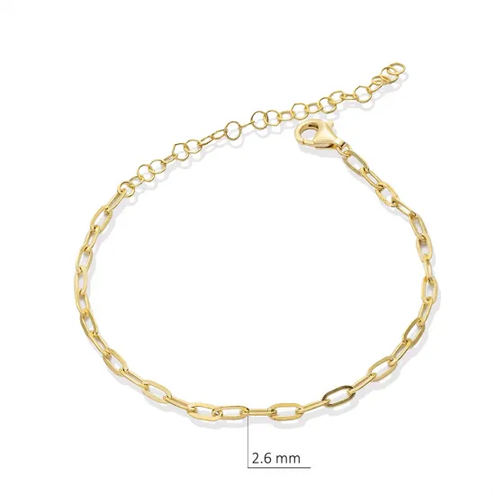 Simple Chain 925 Sterling Silver Bracelet Simple Chain 925 Sterling Silver Bracelet