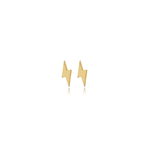 Lightning Bolt Tiny 925 Sterling Silver Earrings