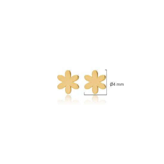 Flower Tiny 925 Sterling Silver Earrings