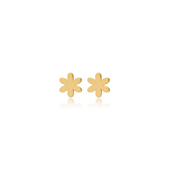 Flower Tiny 925 Sterling Silver Earrings