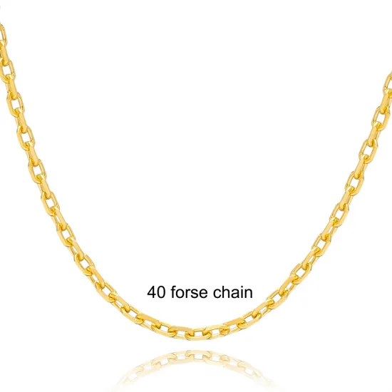 40 Forse Chain 925 Sterling Silver Necklace - Sade 925 Silver Jewelry