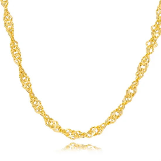 Twist Rope Design Chain Silver Necklace Twist Rope Design Chain Silver Necklace