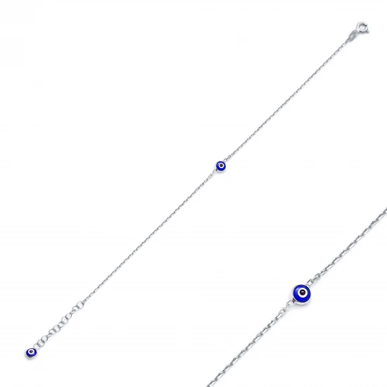 Tiny Evil Eye 925 Sterling Silver Bracelet Tiny Evil Eye 925 Sterling Silver Bracelet