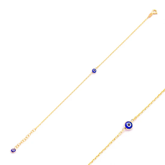 Tiny Evil Eye 925 Sterling Silver Bracelet Tiny Evil Eye 925 Sterling Silver Bracelet