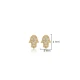 Hamsa Minimalist 925 Sterling Silver Earrings