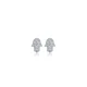 Hamsa Minimalist 925 Sterling Silver Earrings