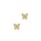 Tiny Butterfly CZ 925 Sterling Silver Earrings