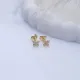 Tiny Butterfly CZ 925 Sterling Silver Earrings