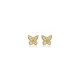 Tiny Butterfly CZ 925 Sterling Silver Earrings
