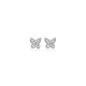 Tiny Butterfly CZ 925 Sterling Silver Earrings