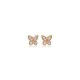 Tiny Butterfly CZ 925 Sterling Silver Earrings