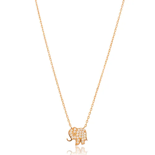Minimalist Elephant Pendant in 925 Sterling Silver
