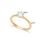 Round Six Claw Solitaire Engagement 925 Silver Ring Round Six Claw Solitaire Engagement 925 Silver Ring