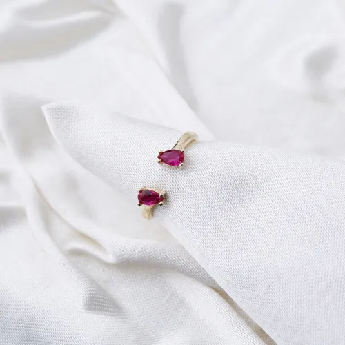 Double Drop Design Ruby Stone Adjustable Ring Wholesale 925 Silver Sterling Jewelry Double Drop Design Ruby Stone Adjustable Ring Wholesale 925 Silver Sterling Jewelry