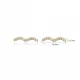 Turkish Wave CZ 925 Sterling Silver Earrings