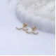 Turkish Wave CZ 925 Sterling Silver Earrings