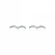 Turkish Wave CZ 925 Sterling Silver Earrings