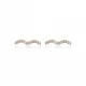 Turkish Wave CZ 925 Sterling Silver Earrings