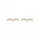 Turkish Wave CZ 925 Sterling Silver Earrings