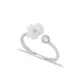 Flower Summer Collection Adjustable Women Silver Ring Flower Summer Collection Adjustable Women Silver Ring