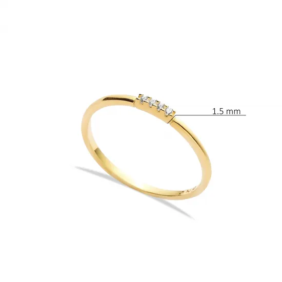 Minimal CZ Cluster 925 Sterling Silver Ring Minimal CZ Cluster 925 Sterling Silver Ring