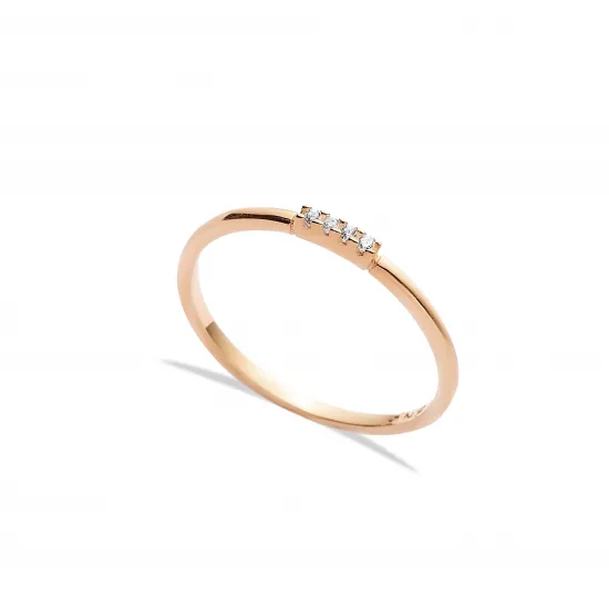 Minimal CZ Cluster 925 Sterling Silver Ring Minimal CZ Cluster 925 Sterling Silver Ring