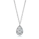 Minimalist Drop Eye Shape Silver Charm Necklace Pendant Minimalist Drop Eye Shape Silver Charm Necklace Pendant