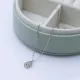 Minimalist Drop Eye Shape Silver Charm Necklace Pendant Minimalist Drop Eye Shape Silver Charm Necklace Pendant