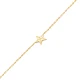 Tiny Star Origami Plain 925 Sterling Silver Bracelet - Sade 925 Silver Jewelry
