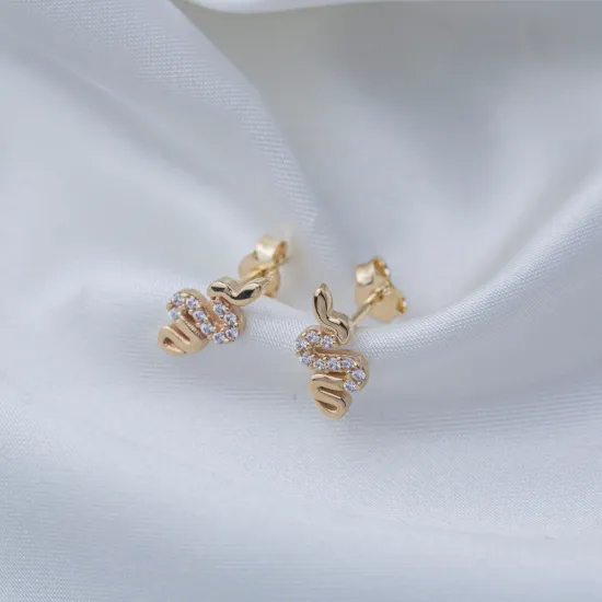 Turkish Snake CZ Sterling Silver Earrings Turkish Snake CZ Sterling Silver Earrings