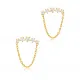 Turkish Round Chain CZ 925 Sterling Silver Earrings Turkish Round Chain CZ 925 Sterling Silver Earrings