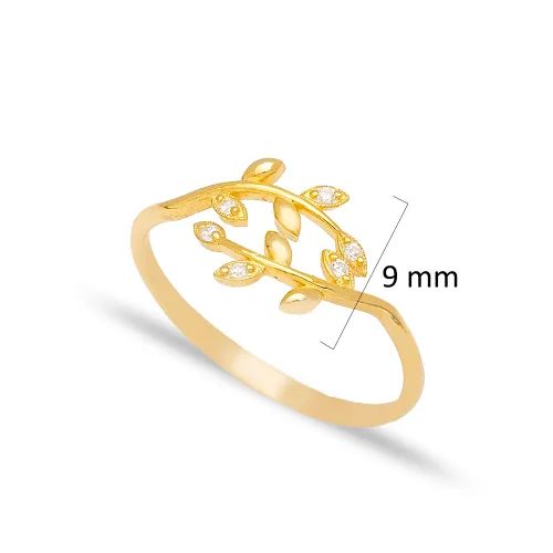 Leaf Adjustable 925 Sterling Silver Ring