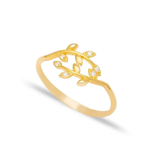 Leaf Adjustable 925 Sterling Silver Ring