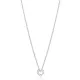 Trend Cable Chain Zircon Stone Hollow Heart Charm Necklace Turkish 925 Sterling Silver Jewelry