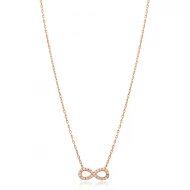 Infinity Necklace in 925 Sterling Silver