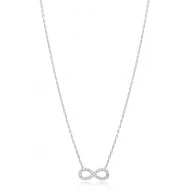 Infinity Necklace in 925 Sterling Silver