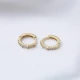 13mm CZ Baguette 925 Sterling Silver Earrings 13mm CZ Baguette 925 Sterling Silver Earrings