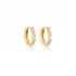 13mm CZ Baguette 925 Sterling Silver Earrings