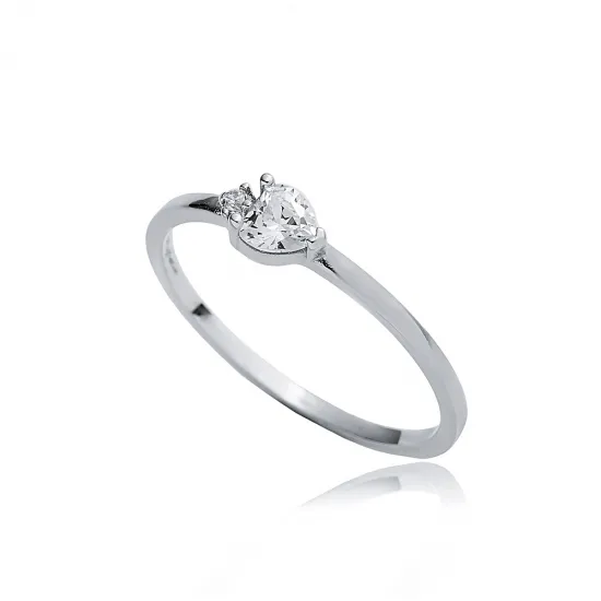 Tiny Heart Cluster 925 Sterling Silver Ring Tiny Heart Cluster 925 Sterling Silver Ring