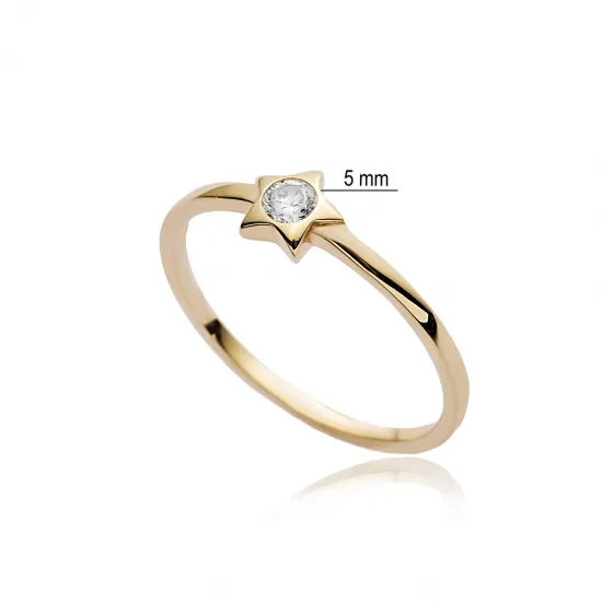 Star Cluster Ring in 925 Sterling Silver