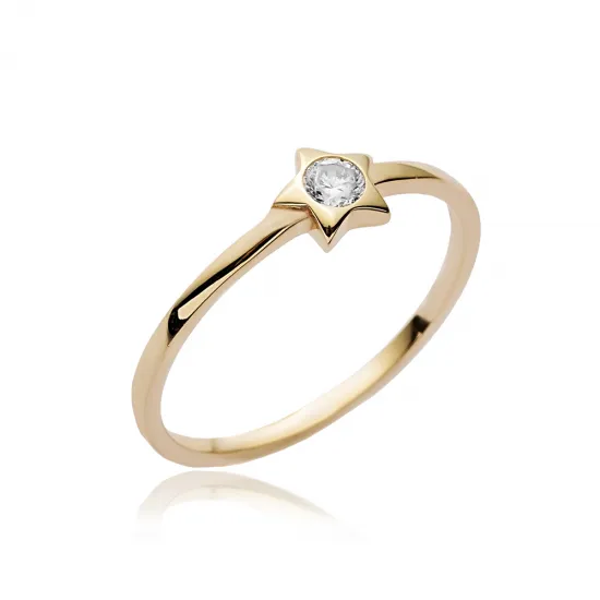 Star Cluster Ring in 925 Sterling Silver