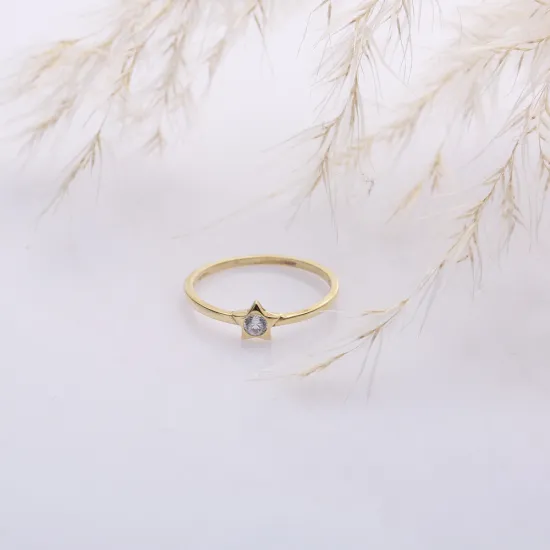 Star Cluster Ring in 925 Sterling Silver