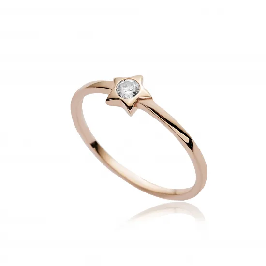 Star Cluster Ring in 925 Sterling Silver