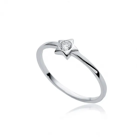 Star Cluster Ring in 925 Sterling Silver